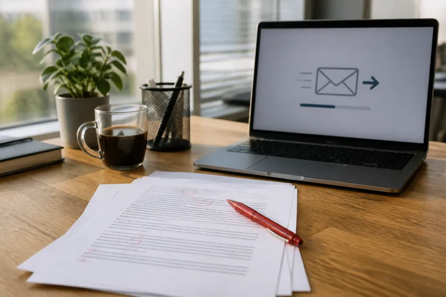Illustratie bij het onderwerp persberichten schrijven en versturen voor communicatieprofessionals