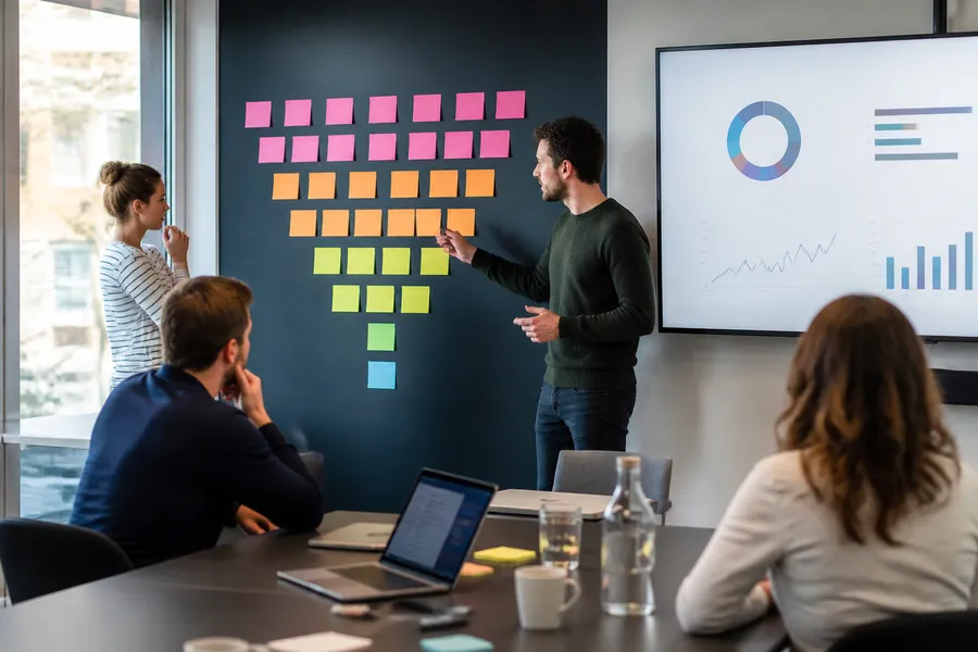 Illustratie bij het onderwerp pr-strategie en resultaat voor communicatieprofessionals
